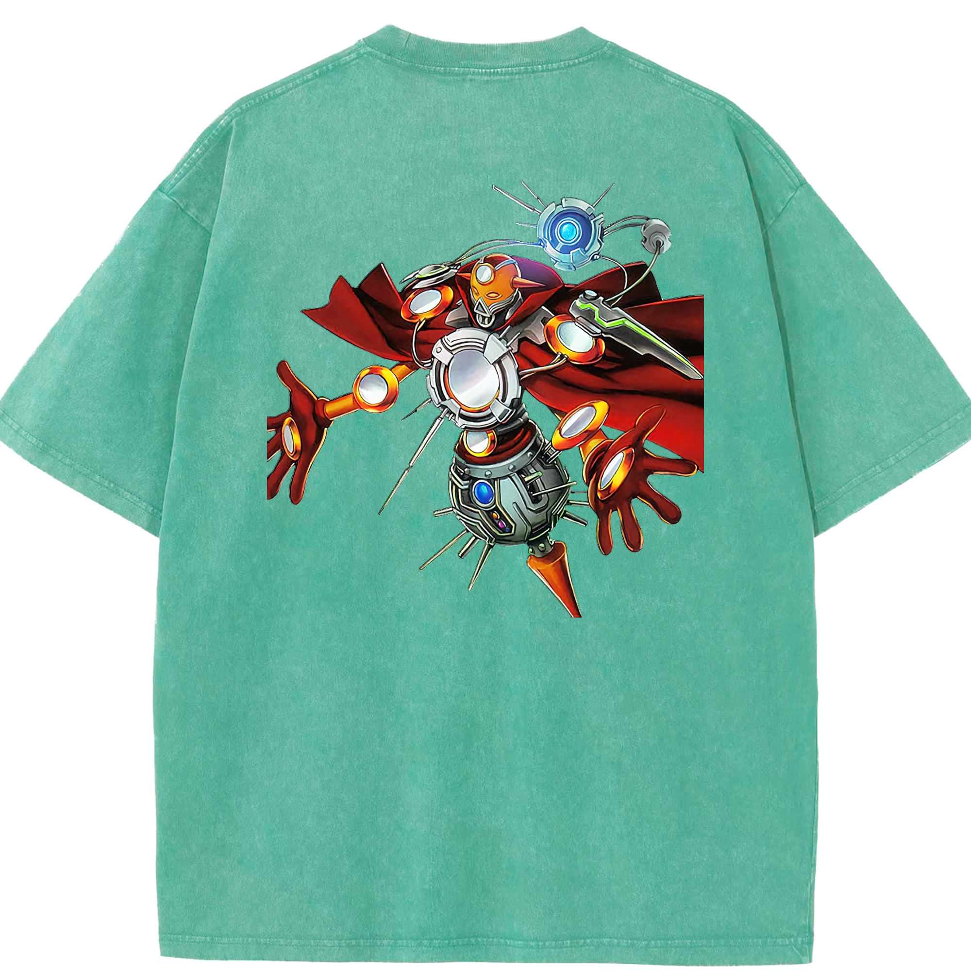 （画像用） 遊☆戯☆王 Yu-Gi-Oh! 綿100% ヴィンテージ風 半袖Tシャツ（背面プリント）